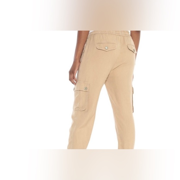 DA-NANG Cargo Pants 100% Silk Full Length Vintage Pockets Elastic Waist/ankle XS - Picture 3 of 16